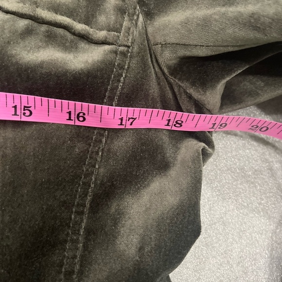 [S/M]Marc Aurel Dark Green Velvet Blazer Pockets Military Hippie Chic - Picture 11 of 15
